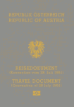 Проездной документ беженца в Австрии, удостоверяющий личность